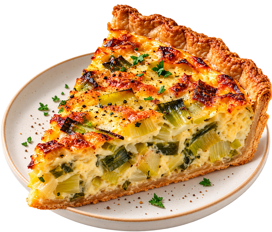 Quiche poireaux (la part) — La Cafet' de Bibi